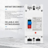 MCCB DC 2P 125A 600V Molded Case Circuit Breaker Panel Surya PLTS
